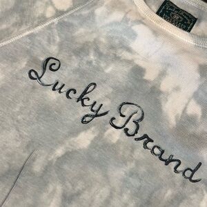 Lucky Brand White Crewneck Logo Tee